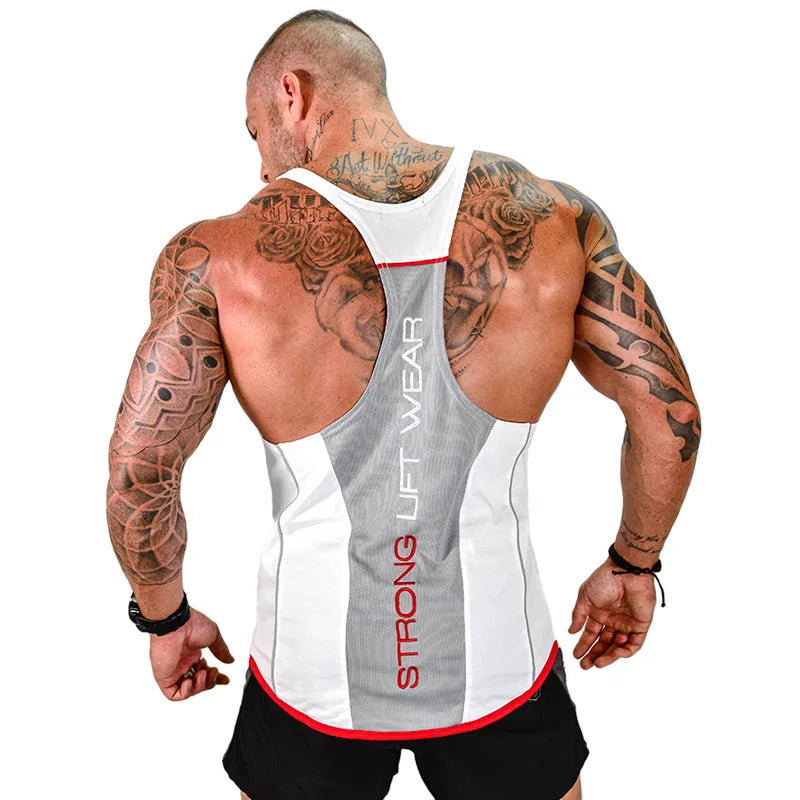 Herren-Bodybuilding-Tanktop, Fitnessstudios, Fitness, ärmelloses Hemd, 2025, neue männliche Baumwollkleidung, modisches Singlet-Weste, Unterhemd für Herren
