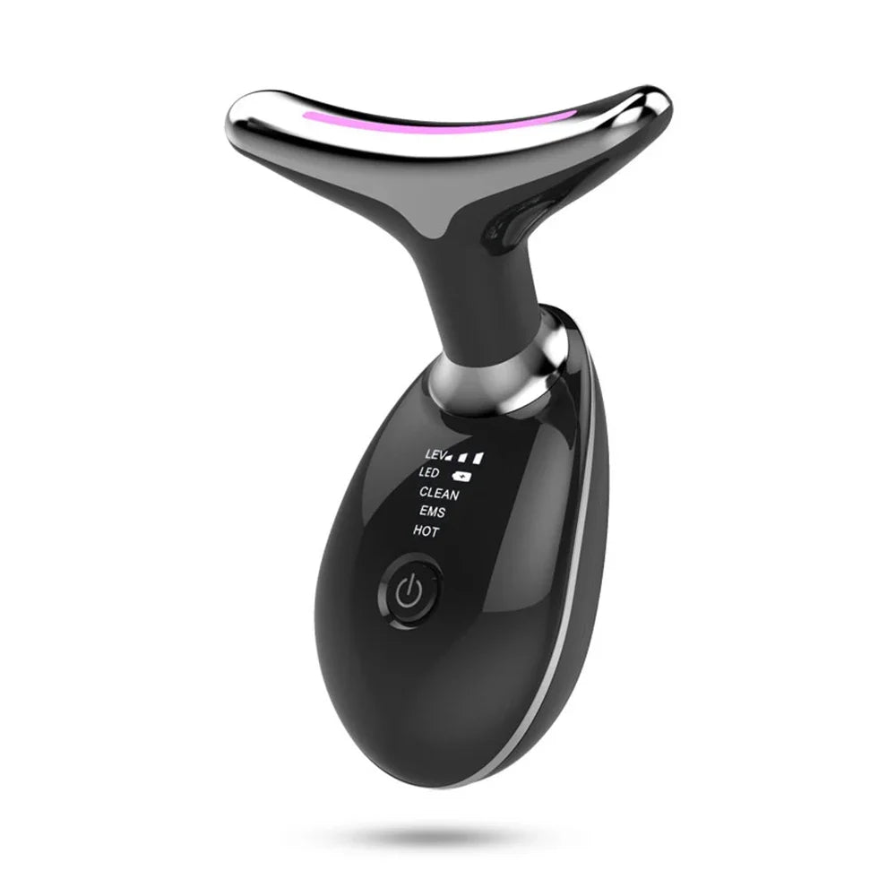 Gesicht Hals Lift Schönheit Gerät EMS Gesichts Massager LED Licht Therapie Doppel Kinn Entferner Haut Verjüngung Straffung Anti Falten