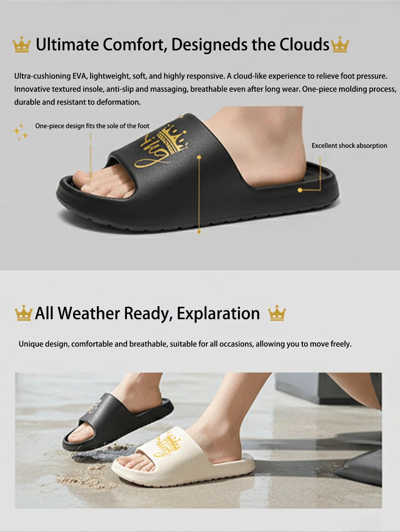 Neue lässige, innovative Design-Herrenschuhe, Eva-Hausschuhe mit weicher Sohle, leichte Hausschuhe, hochwertige, exklusive Markenhausschuhe