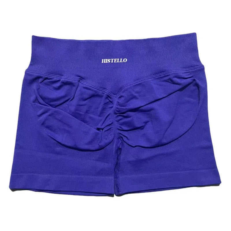 HISTELLO Impact Shorts Df Substitute High Waist Women Yoga Workout Short Seamless Leggings Stretch Fitness Running Gym Shorts