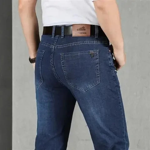 Jeans für Herren, Arbeitskleidung, Herren-Cowboy-Hose, 2022, modische Hose, hochwertig, original, klassisch, gerade, mit Taschen, neu in Baggy