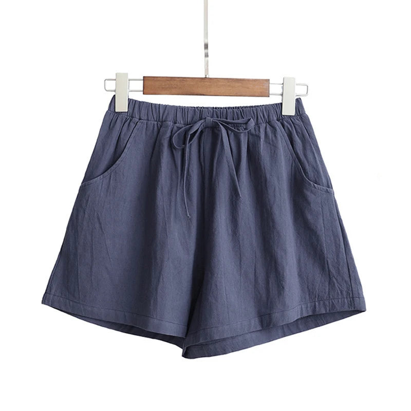 ITOOLIN Casual Leinen Shorts Frauen Gym Workout Shorts Kurze Hosen Hohe Taille Schwarz Damen Kurze Femme Frauen Shorts Sport Femme