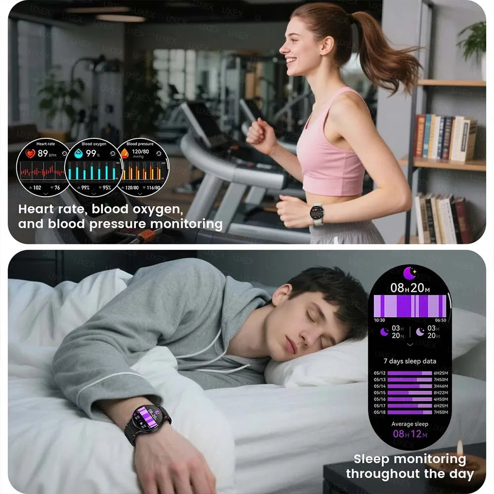 New Men's Health Smart Watch GPS Motion Blood Oxygen Blood Pressure Health Tracking Bluetooth Call Women Sports Smartwatch 2026