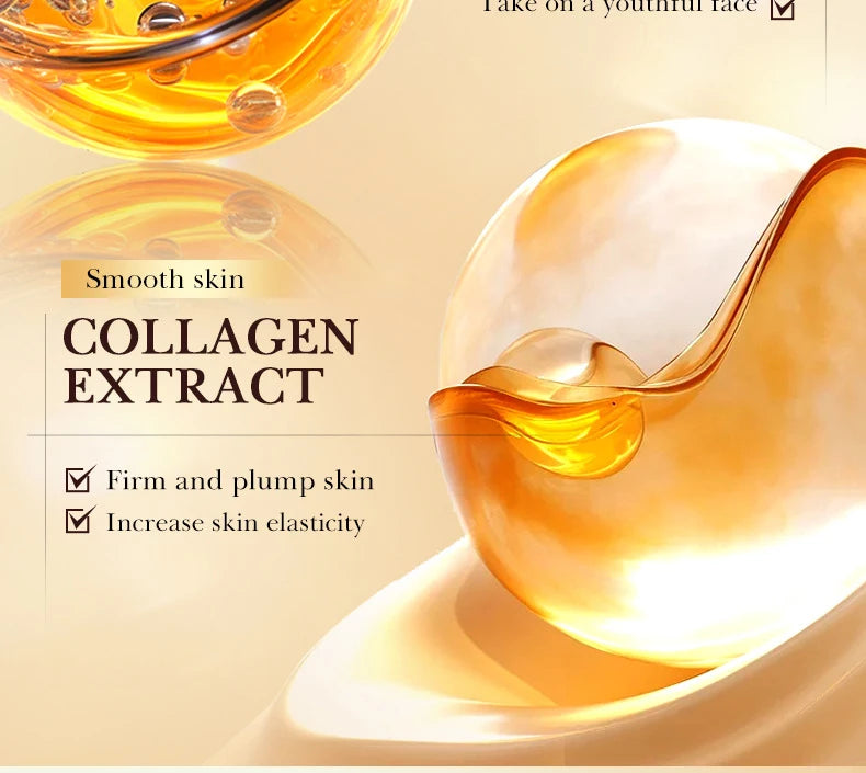 SADOER 24K Golden Collagen Serum für das Gesicht, feuchtigkeitsspendend, Anti-Falten, feuchtigkeitsspendend, Anti-Aging, Gesichtsessenz, Hautpflegeprodukte