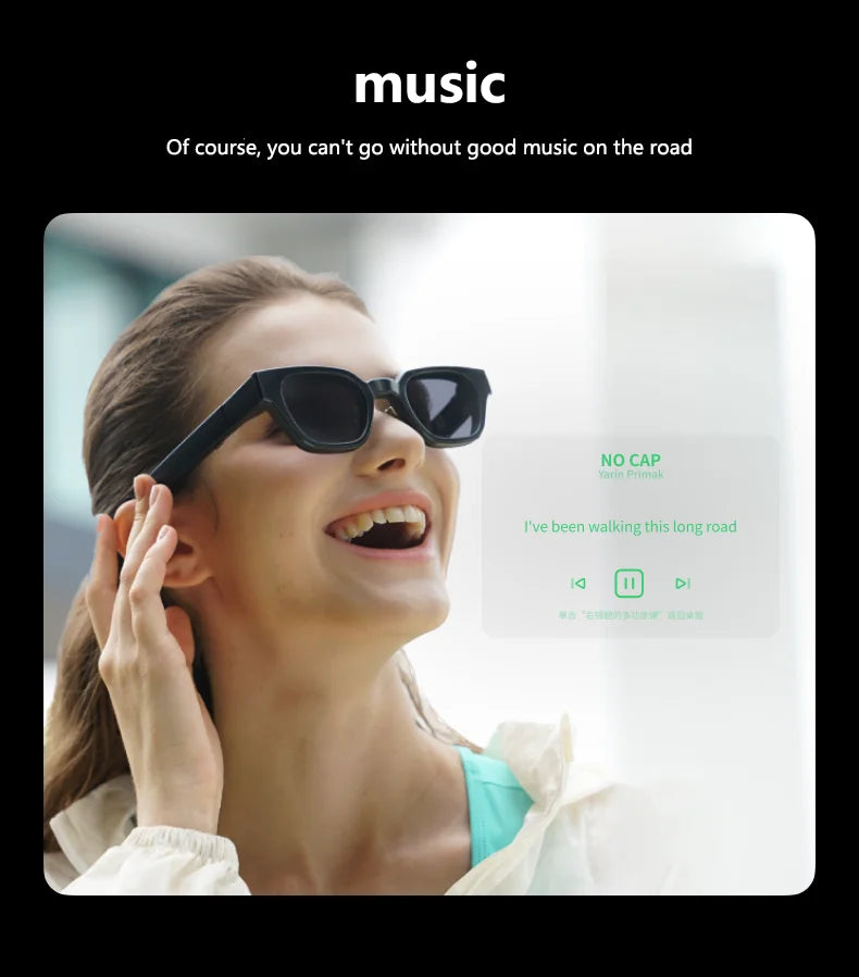 INMO Go Smart AR Glasses Real Wireless Ultra Light AI Assistant Translator Glasses for Music/Call/Translator/Prompter/Navigation