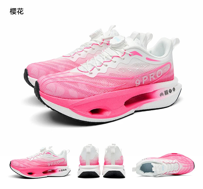 Spezialität Carbon Platte Sport Laufschuhe Marathon Air Kissen Männer Atmungsaktive Leichte Frauen Bequeme Rutschfeste Turnschuhe