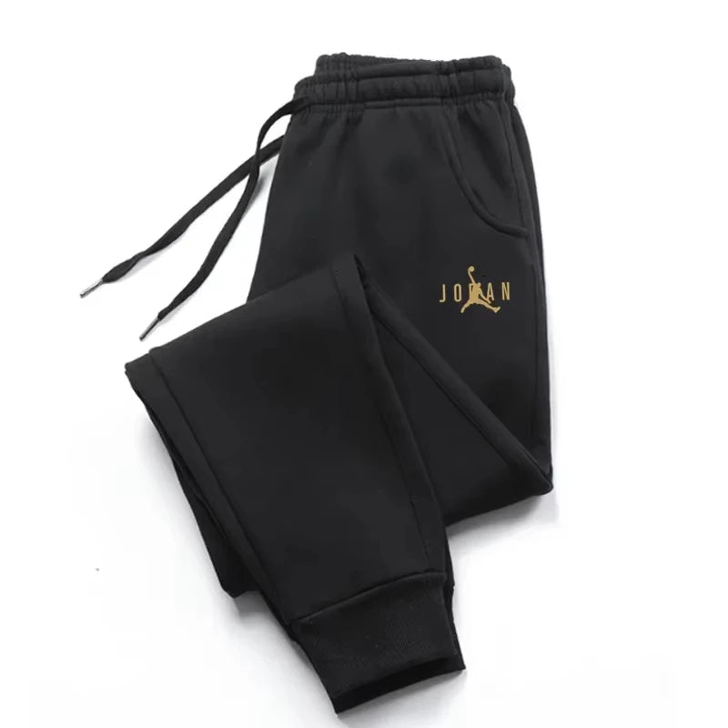 Herbst Winter Herren Jogginghose mit Kordelzug Lässige Fleece-Sweathose Workout Lauf Fitness Sport Trainingshose Sportbekleidung