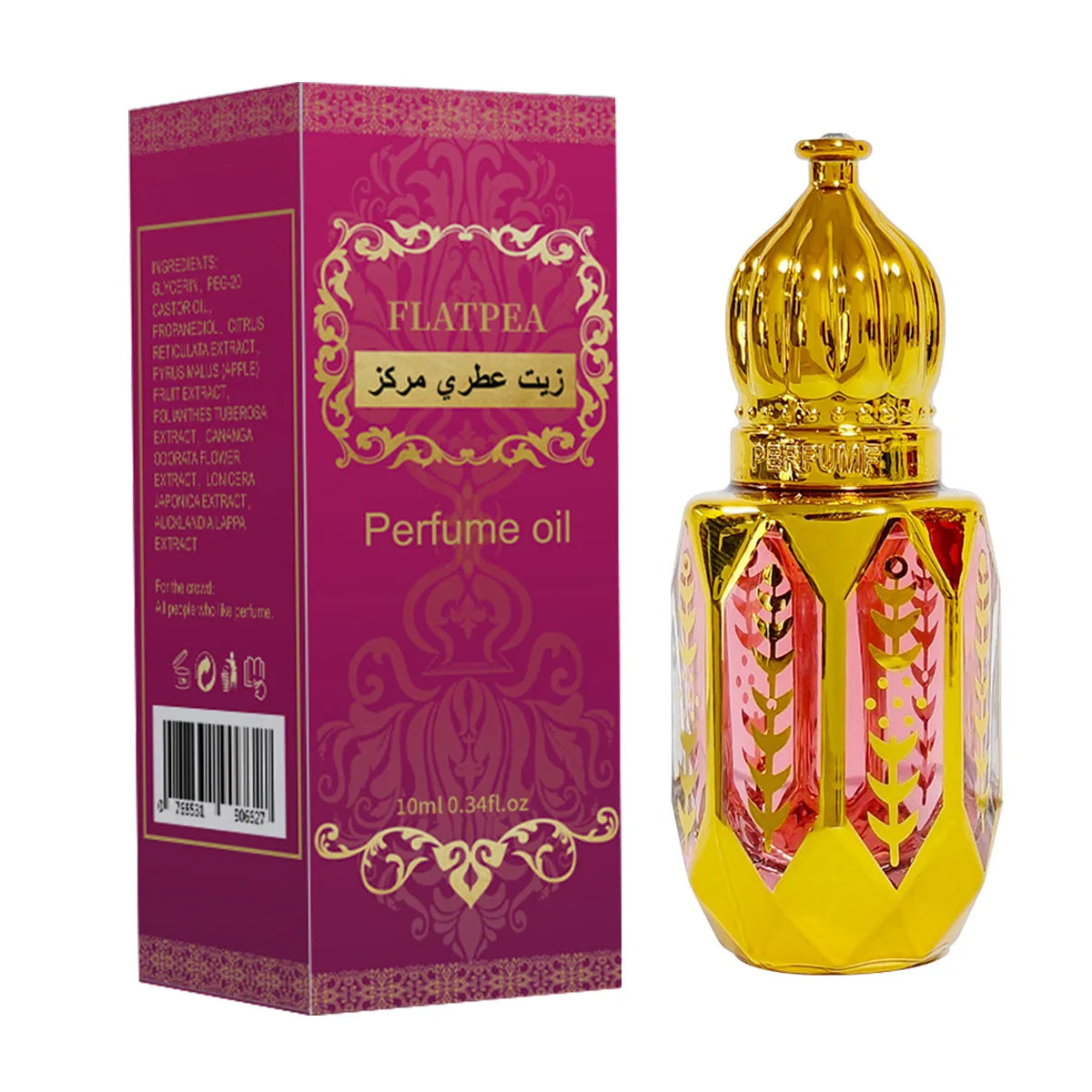 10 ml arabisches Parfüm für den Nahen Osten, dickes Duftöl, der Körpergeruch abdeckt, Eau de Parfum, langlebig, tragbar, Dropper-Parfums