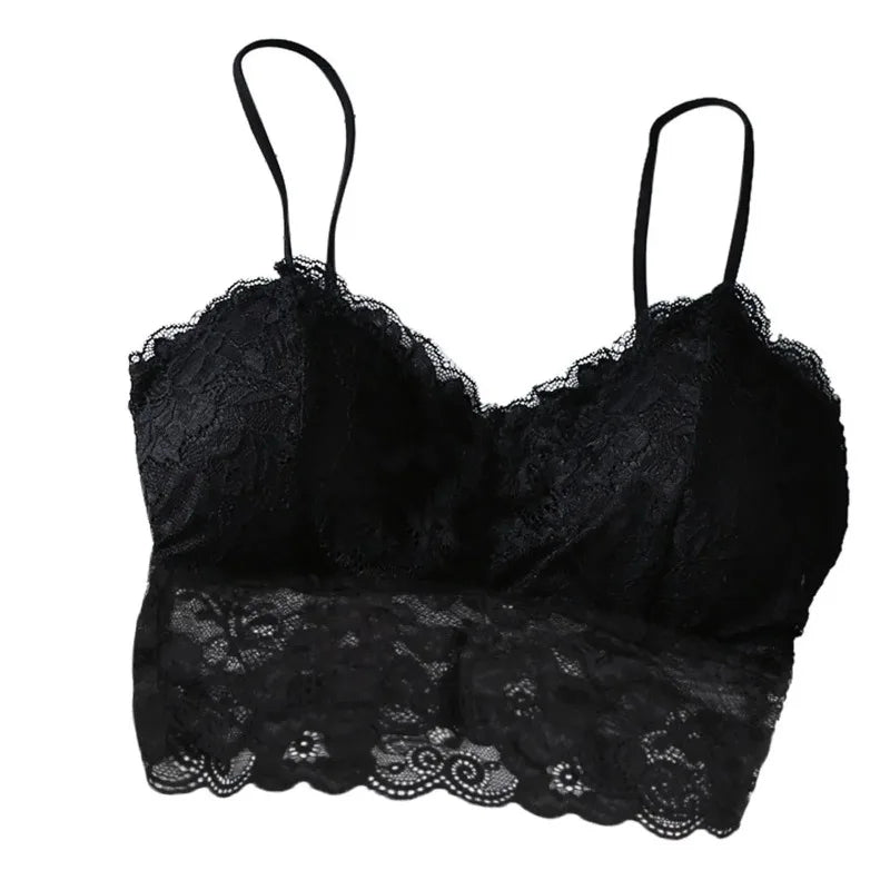 Sommer Frauen Spitze Sexy Top Sonne Ärmellose Tops gepolsterte Bralette Bh Bustier Reißverschluss Zurück Club Crop Tank dessous soi беnosti