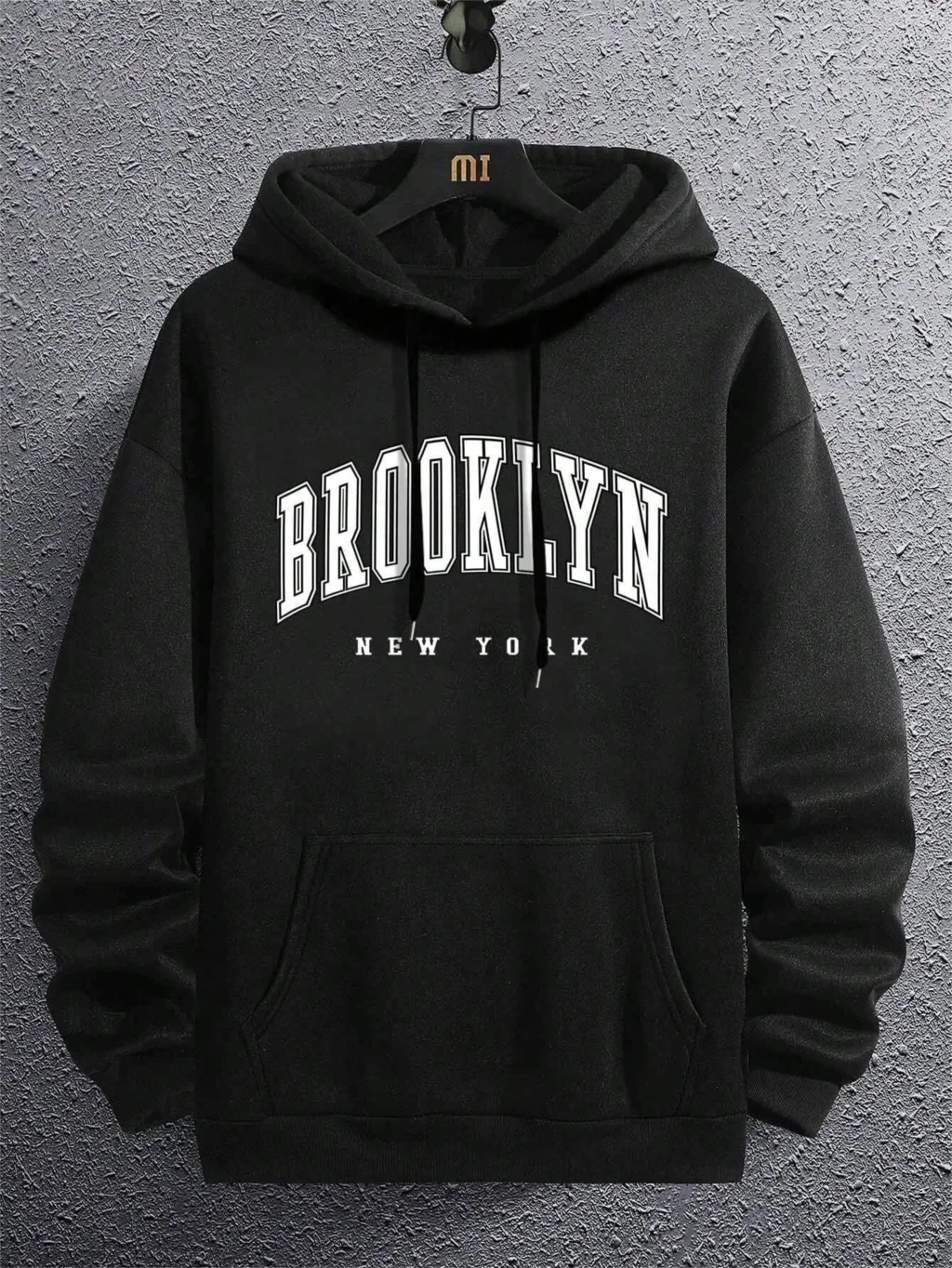 Brooklyn New York Druck Männer Hoody Oansatz Alle Spiel Lose Bequeme Sweatshirt Mode Fleece Grundlegende Hoodie Herbst Kleidung