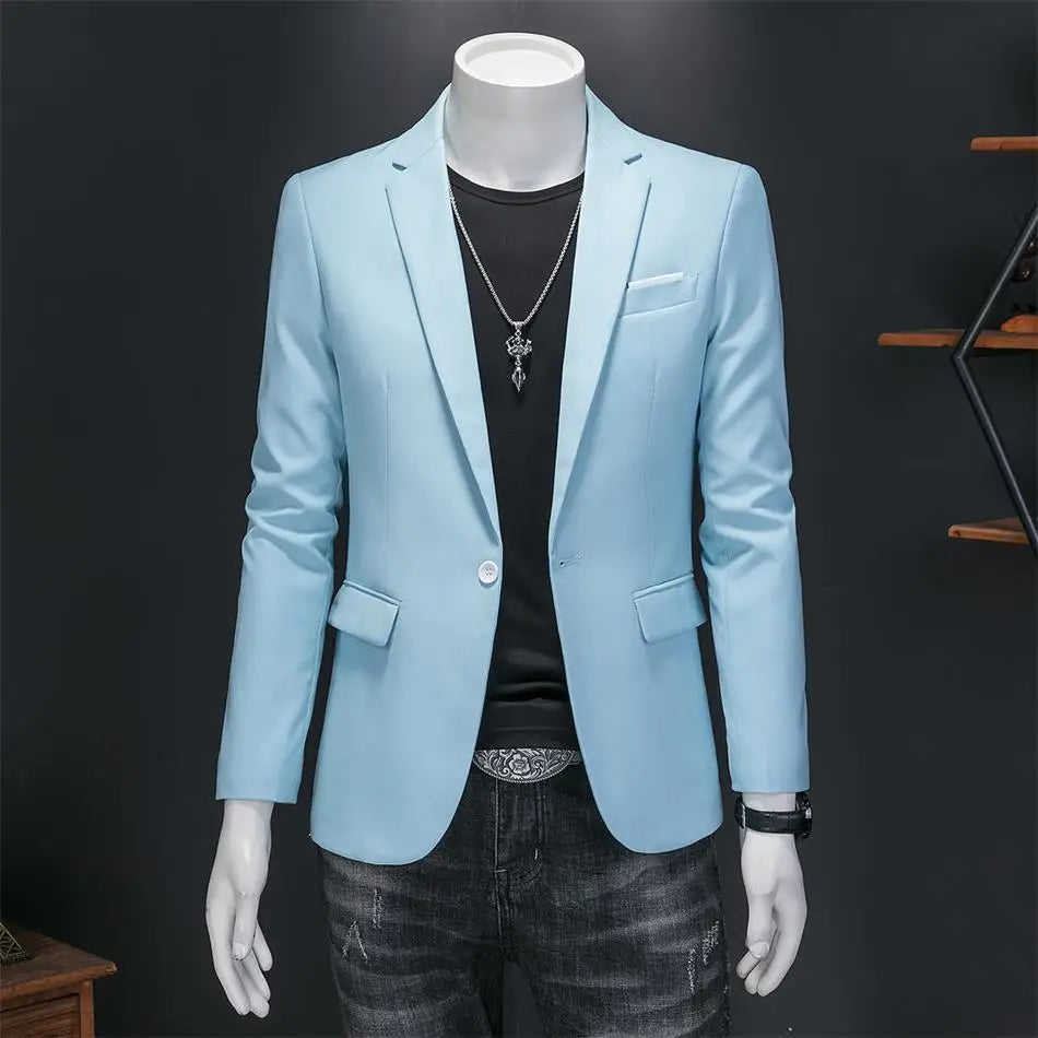 Boutique Mode Einfarbig High-end-Marke Casual Business herren Blazer Bräutigam Hochzeit Kleid Blazer für Männer Anzug Tops jacke Mantel