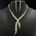 Funkelndes Strass-Schmuckset für Damen im französischen Stil, geeignet für Hochzeiten, Versammlungen und Weihnachtsgeschenke