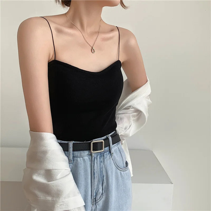 Sommer kurze Neck holder Tank Top Frauen y2k Kleidung schwarz weiß rosa ärmelloses Korsett rücken frei ausgehen Crop Tops Sexys Frauen