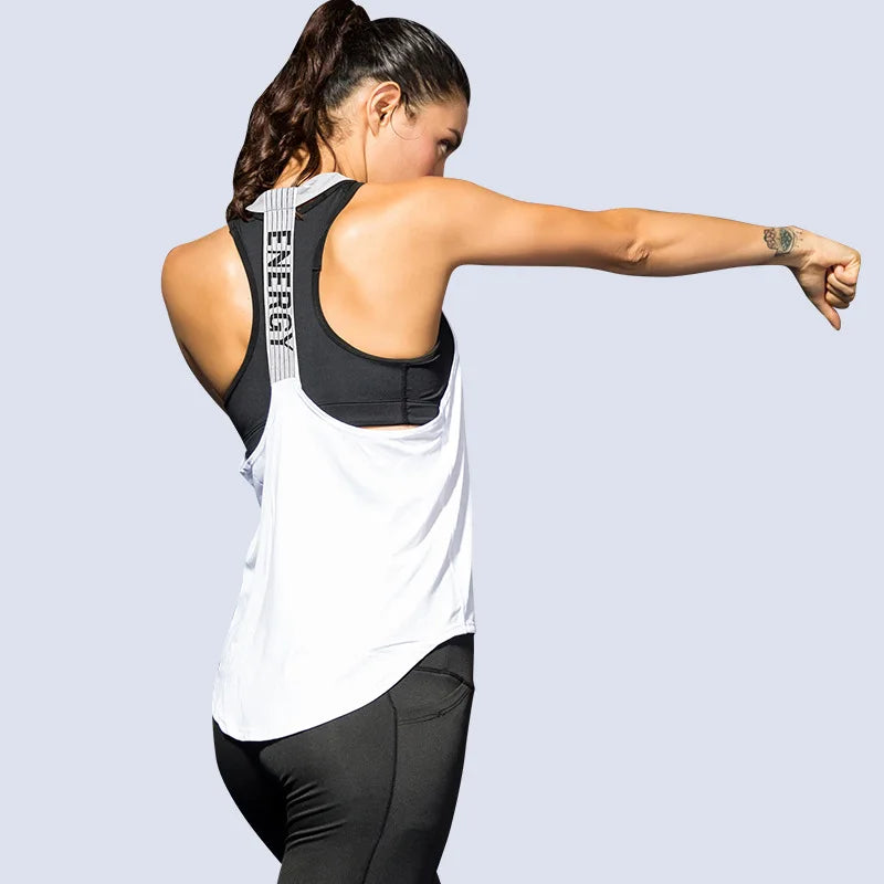 Frauen Gym Tops Schwarz Ärmelloses Yoga Top Frauen Fitness Shirt Gym Weste Lauf workout Sport Tops Brief Rückenfreies Shirt