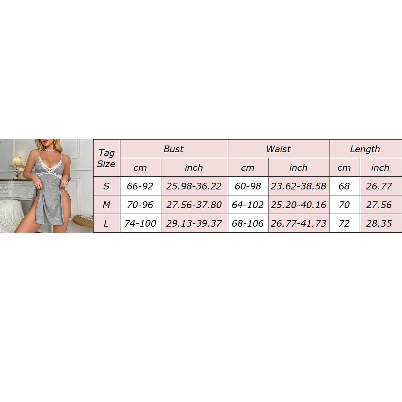 Frauen weiche Baumwolle sexy Pyjama Schlinge ärmellose Nachtwäsche mit V-Ausschnitt voller Slip Spitzen besatz Nachtwäsche Nacht kleid Frauen пижама женская