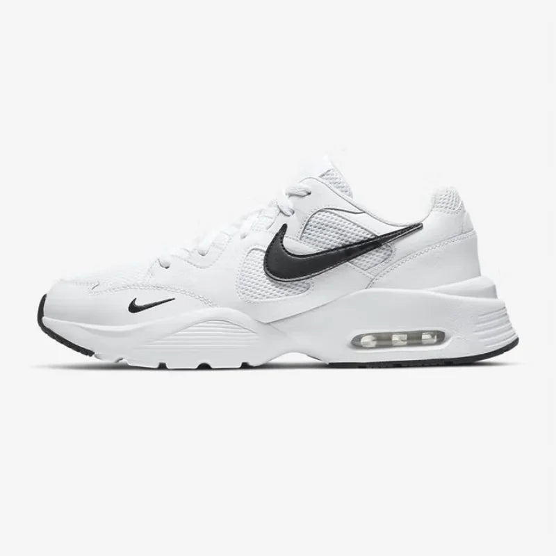 Nike's neue Air-Cushion Cushioning-Wander- und Fitness-Laufschuhe für Herren, leicht und bequem, mit mehrlagigem Obermaterial, geeignet für tägliche Reisen und Sportarten, Air Max Fusion, modische und vielseitige weiße Re