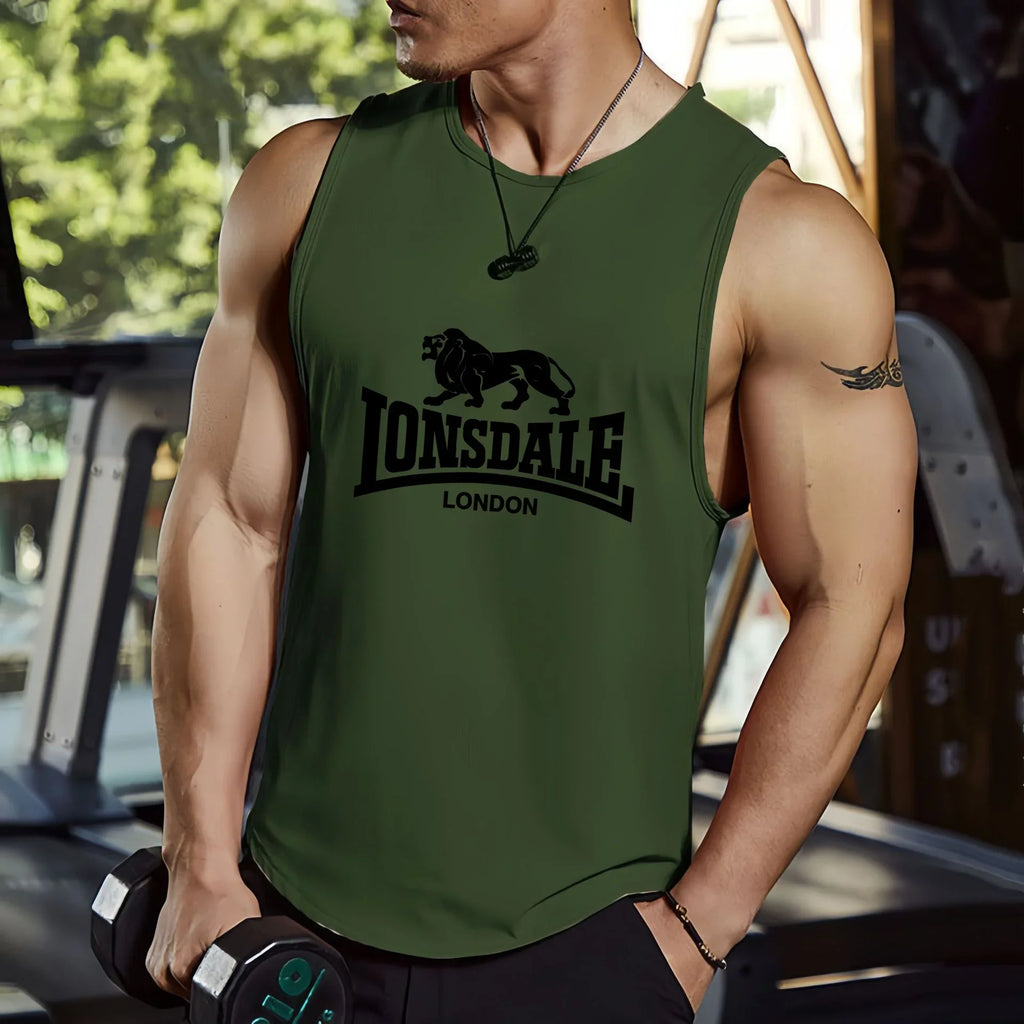 Modische 3D-Druck Herren Tanktops Sommer Schnelltrocknend Atmungsaktive Gym-Shirts Lässige O-Ausschnitt Ärmellose Shirts Outdoor Fitness Sportweste