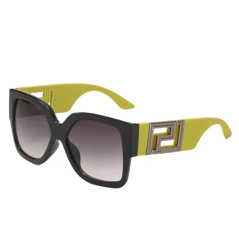 Unisex Übergroße Quadratische Sonnenbrille 2026 Neuer Trend UV400-Schutz Vintage Verlaufsgläser Blendschutz Modische Brillen für Männer und Frauen