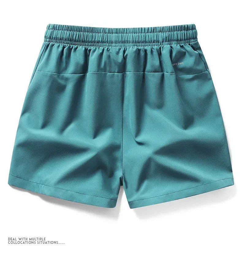 Gym Shorts Herren Sport Jogginghose Taschen Gym Casual Shorts Basic Leichte Hosen Laufen Jogging Strand Shorts Männer Bademode