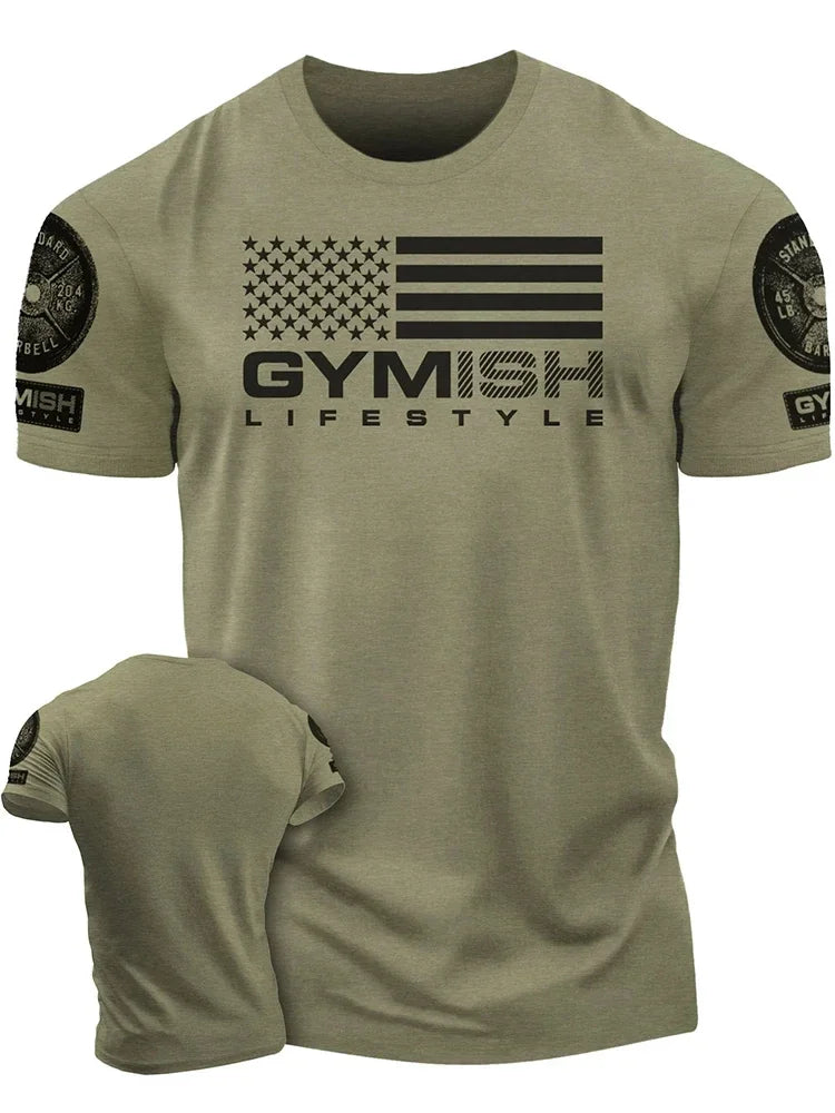 3D-gedrucktes Workout-Herren-T-Shirt für umfassende Übungen, lustiges Fitnessstudio-T-Shirt, kurzärmeliges Muscle Man Tough Guy-T-Shirt für Herren