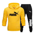 Neues modisches Fitness-Jogging-Freizeit-Sportbekleidungsset mit 2 Teilen, Herren-Kapuzenpullover und lange Herbst- und Winterhose
