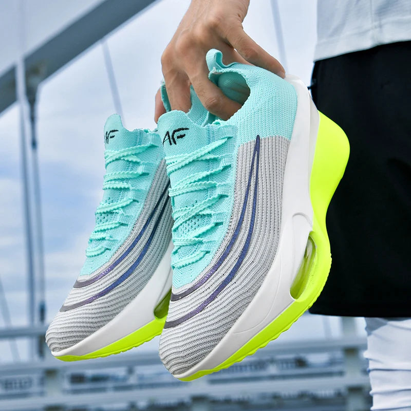 Luftpolster-Laufschuhe, Marathon-Spezialität, Herren, Sport, atmungsaktiv, leicht, Damen, bequem, sportlich, rutschfest