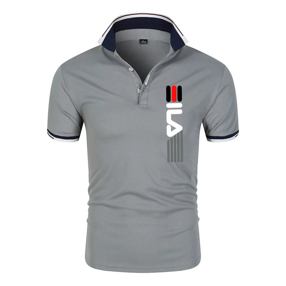 2026 Sommer Neu Herren Polohemd mit Revers, Anti-Pilling, bedruckt, Kurzarm, Freizeit, Business, Modisch, Slim Fit Polohemd für Herren