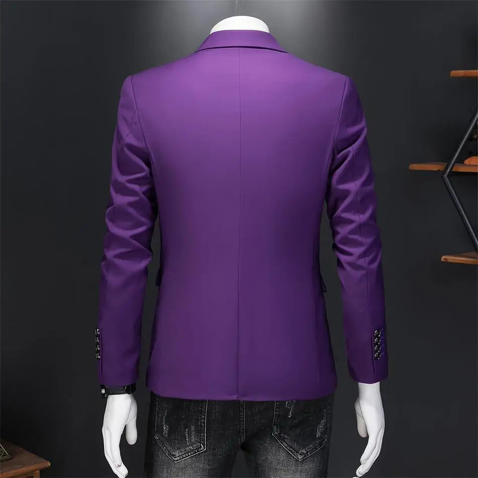 Boutique Mode Einfarbig High-end-Marke Casual Business herren Blazer Bräutigam Hochzeit Kleid Blazer für Männer Anzug Tops jacke Mantel