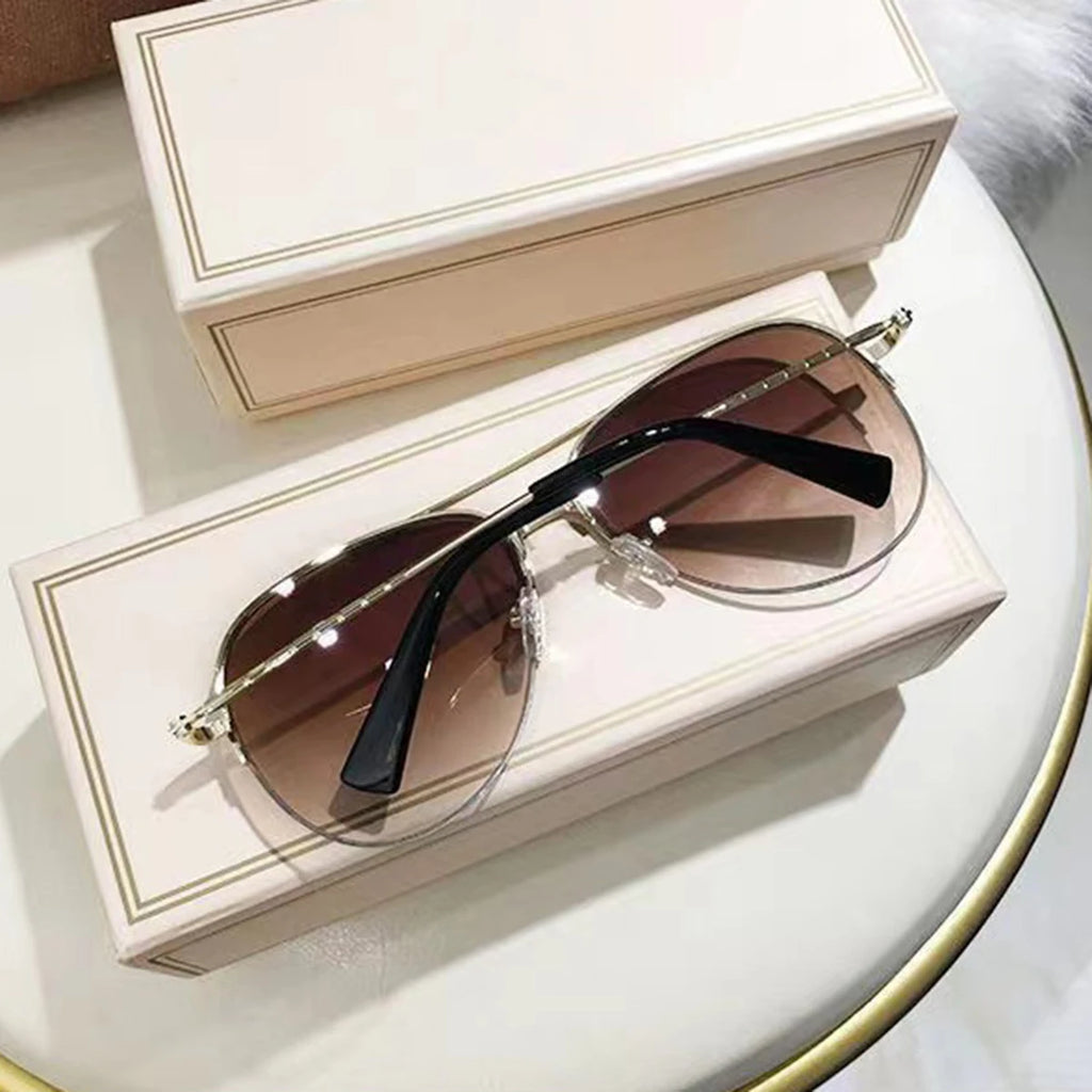 1pc Aviator Mode Große Gesicht Fahren Reiten Stilvolle Trendy Persönlichkeit Sonnenbrille Für Männer