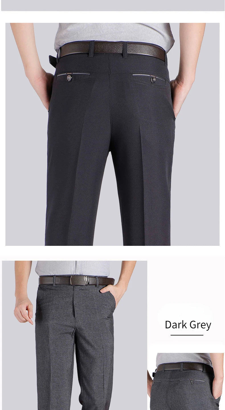 Hohe Qualität männer Anzug Hosen Klassische Sommer Frühling Hosen Hohe Taille Herbst Hosen Business Casual Hose Dropshipping Gozbkf