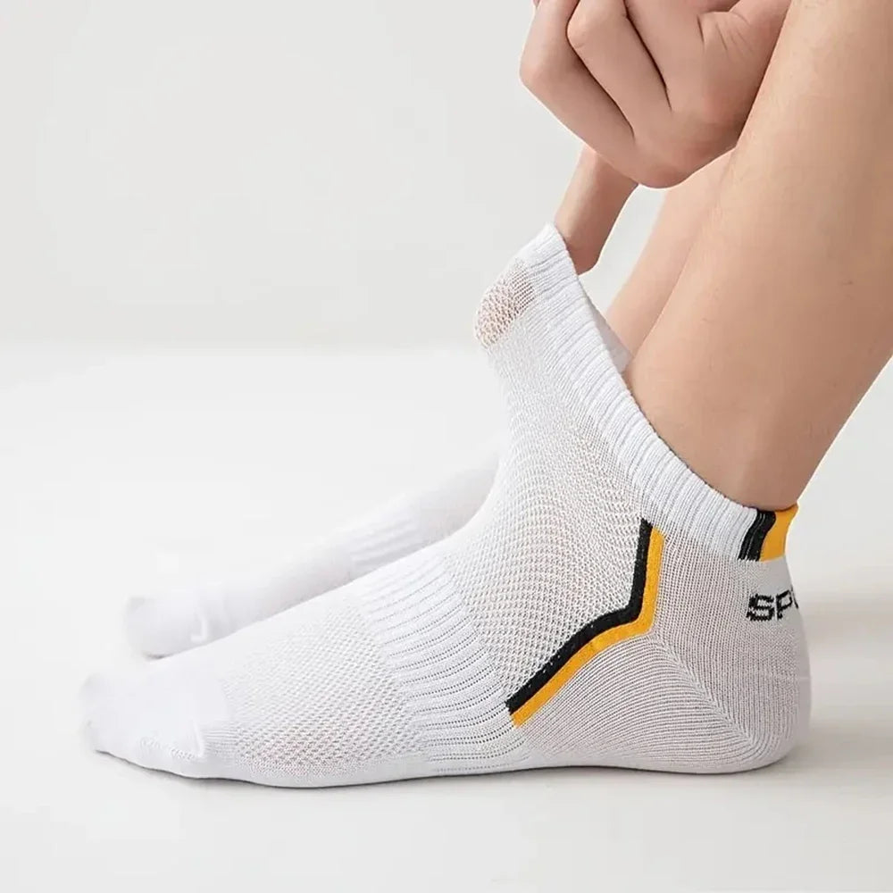 30Pairs Männer Socken Mesh Atmungsaktive Kurze Casual Socken Farbe-block Sport Socke Sport Socken Absorbieren Schweiß Knöchel