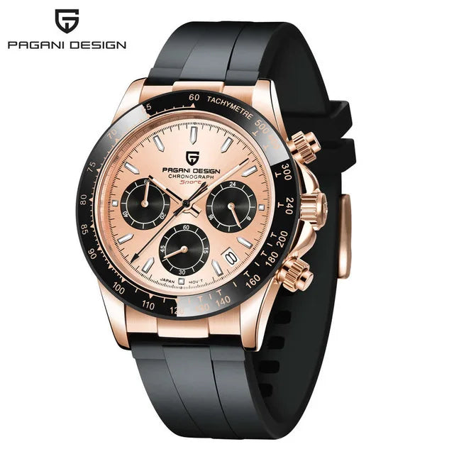 40mm Neue V2 PAGANI DESIGN männer Quarz Uhren Sapphire Retro Chronograph Edelstahl Wasserdichte Uhr Männer Relogio Masculino