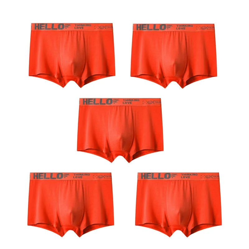 1/5 Stück Herrenunterwäsche, atmungsaktiv, bequem, schnell trocknend, dehnbar, Boxershorts, sexy Unterhosen, trendige Boxershorts für Herren