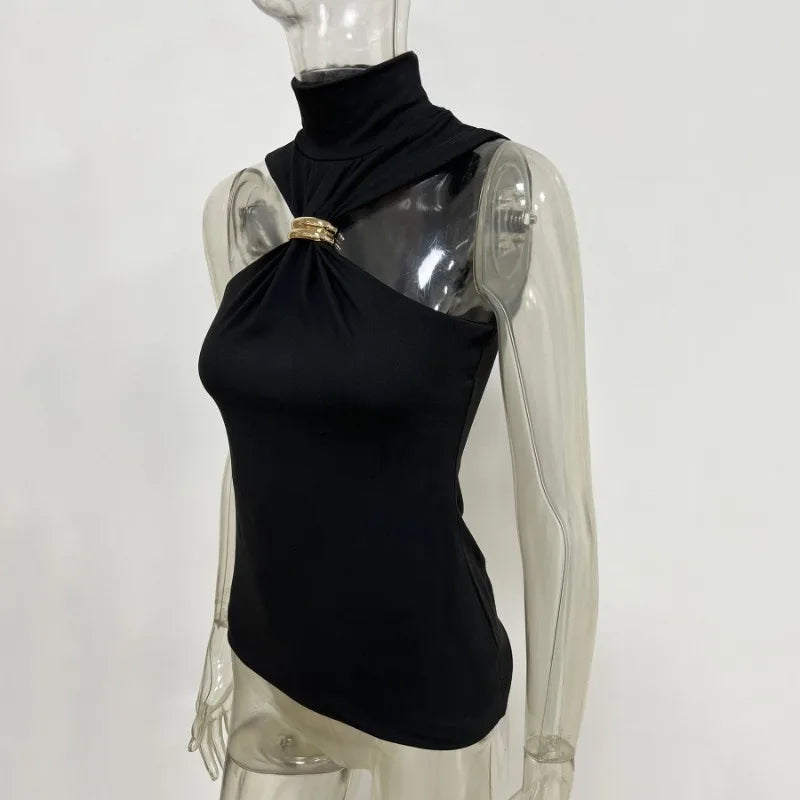 Sommer Mode Sexy Tank Top Pullover Für Frauen Schlank Off-Schulter Patchwork Liebsten Y2k Weste Top Weibliche Party Cropped top 2025
