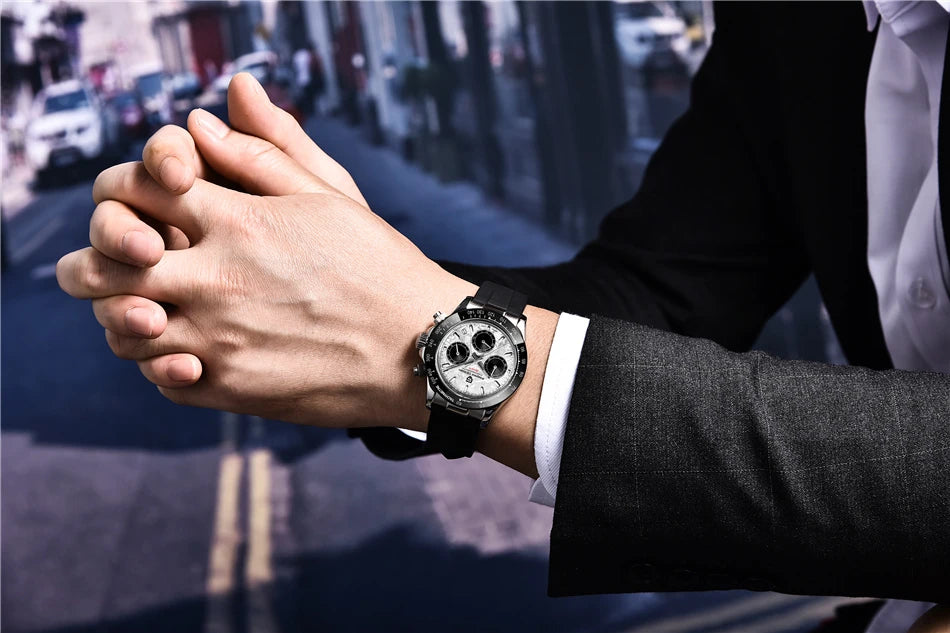 40mm Neue V2 PAGANI DESIGN männer Quarz Uhren Sapphire Retro Chronograph Edelstahl Wasserdichte Uhr Männer Relogio Masculino