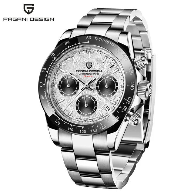 40mm Neue V2 PAGANI DESIGN männer Quarz Uhren Sapphire Retro Chronograph Edelstahl Wasserdichte Uhr Männer Relogio Masculino