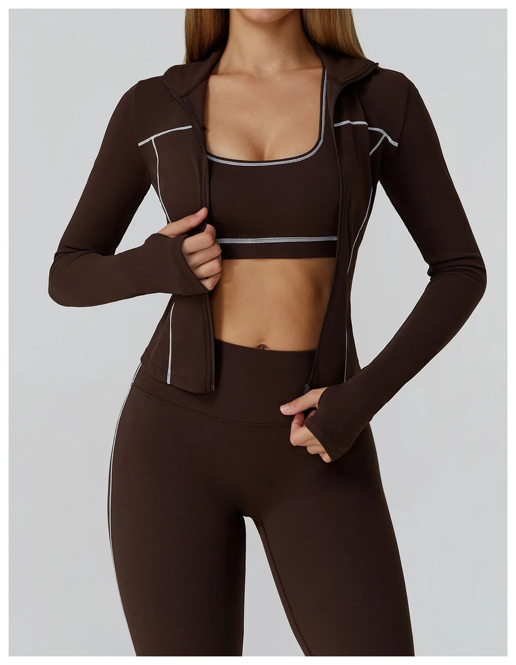 Yoga Kleidung Frauen Sport Jacke Laufen Langarm Shirt Sport Jacken Top Workout Mantel Gym Training Kleidung Workout Yoga Top