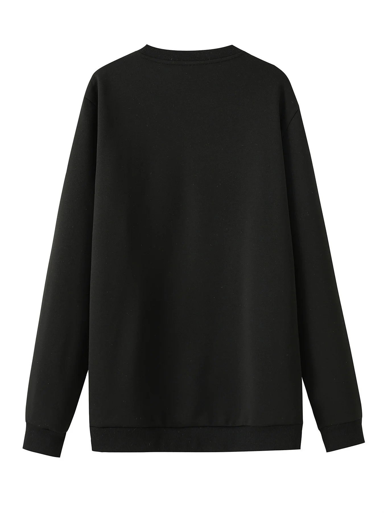Men's autumn and winter fashionable casual loose mountain graphic print long sleeved round neck sweatshirt