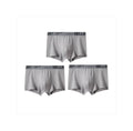 1/3Pc Männer Höschen Atmungsaktive Antibakterielle Boxer Shorts Vier-ecke Shorts Jugendliche Gestrickte Reine Farbe U Konvexen männlichen Unterhose