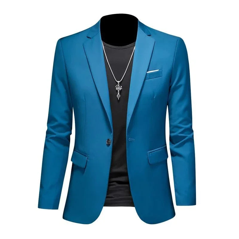 Boutique Mode Einfarbig High-end-Marke Casual Business herren Blazer Bräutigam Hochzeit Kleid Blazer für Männer Anzug Tops jacke Mantel