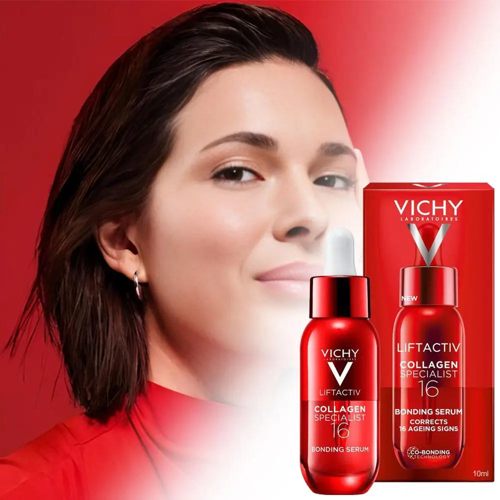 VICHY 10 ml Collagen 16 In 1 Essence Double Barrier Moisturizing Repair Face Essence Antioxidant Deep Nourish Essence Skin Care