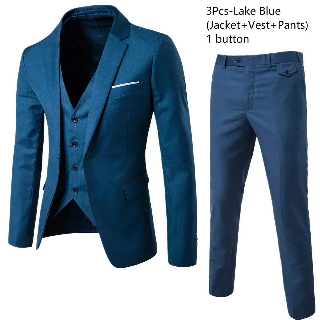 Hochzeitsanzüge für Männer, 3-teiliges Set, elegante Jacken, Weste, Hosen, Blazer, formelles Outfit, modisch, klassisch, komplettes 2024-Kostüm
