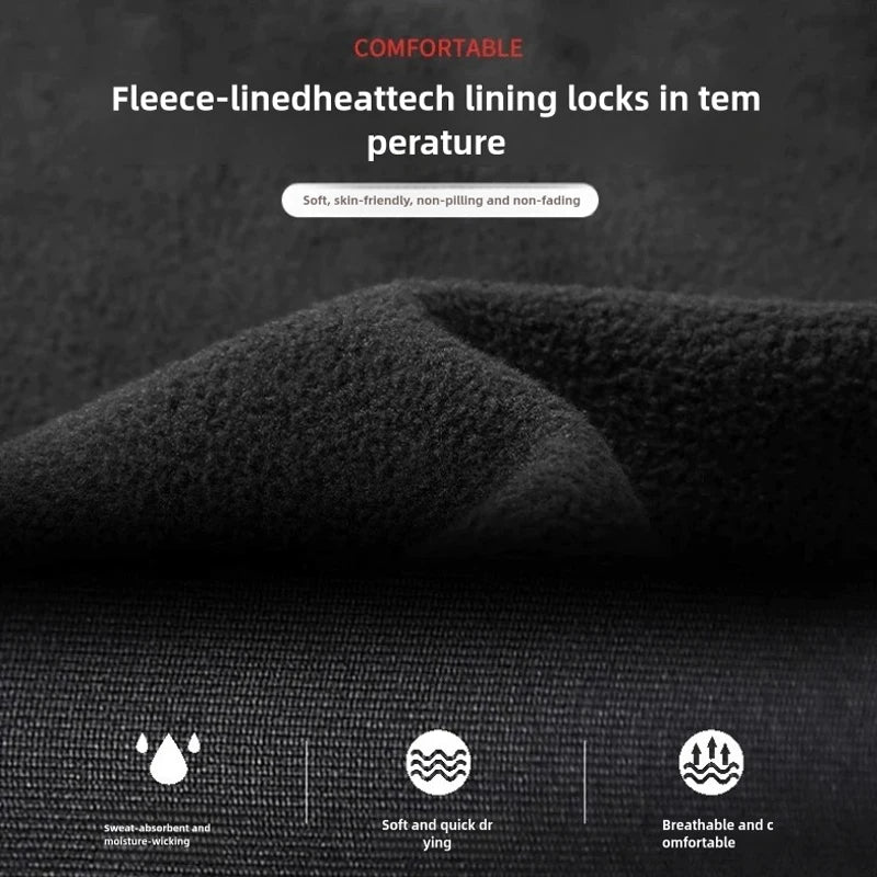 Herren-Winter-Thermounterwäsche, Fleece-Kompressionshose. Bleiben Sie warm und bequem beim Sport und Laufen