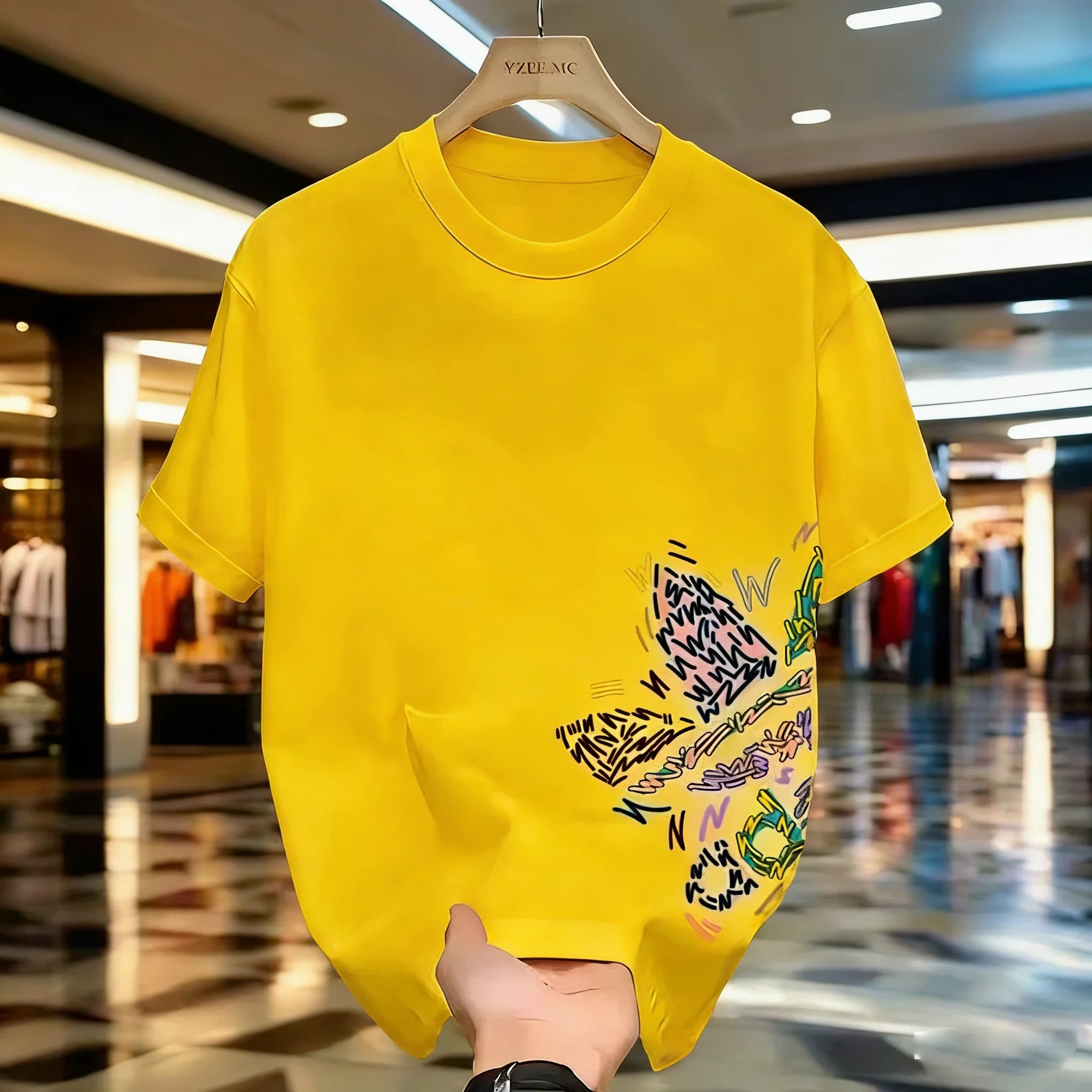 2026 Modischer Bestseller - Locker Sitzendes Rundhals-Sommer-Baumwoll-T-Shirt für Herren und Damen, Stylisches und Atmungsaktives Oberteil