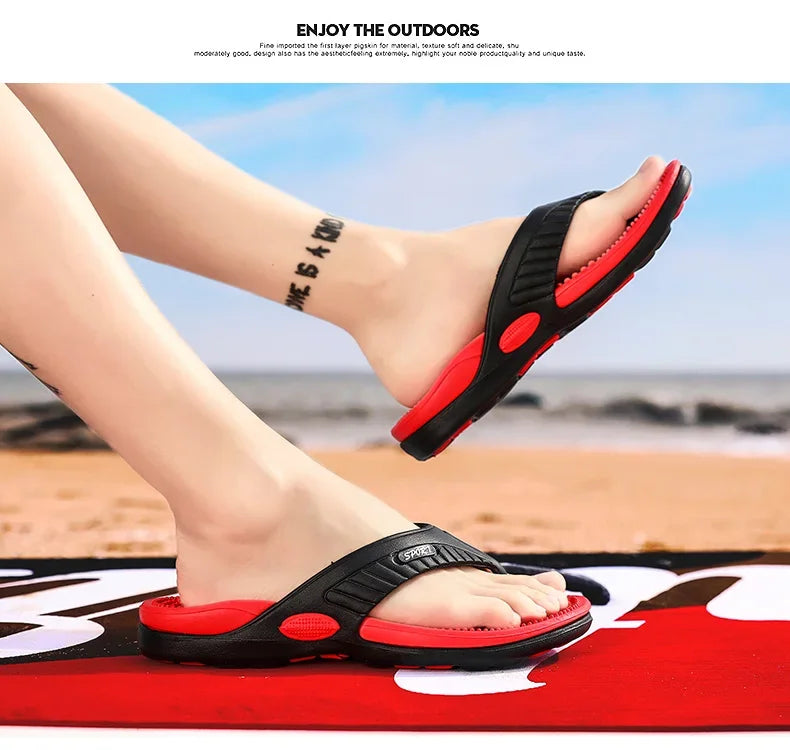 Männer Massage Flip-Flops EVA Hausschuhe Sommer Atmungsaktive Strand Schuhe Sandalen Männer Flip-Flops Atmungsaktive Plus Große Größe Männer Slipper 46