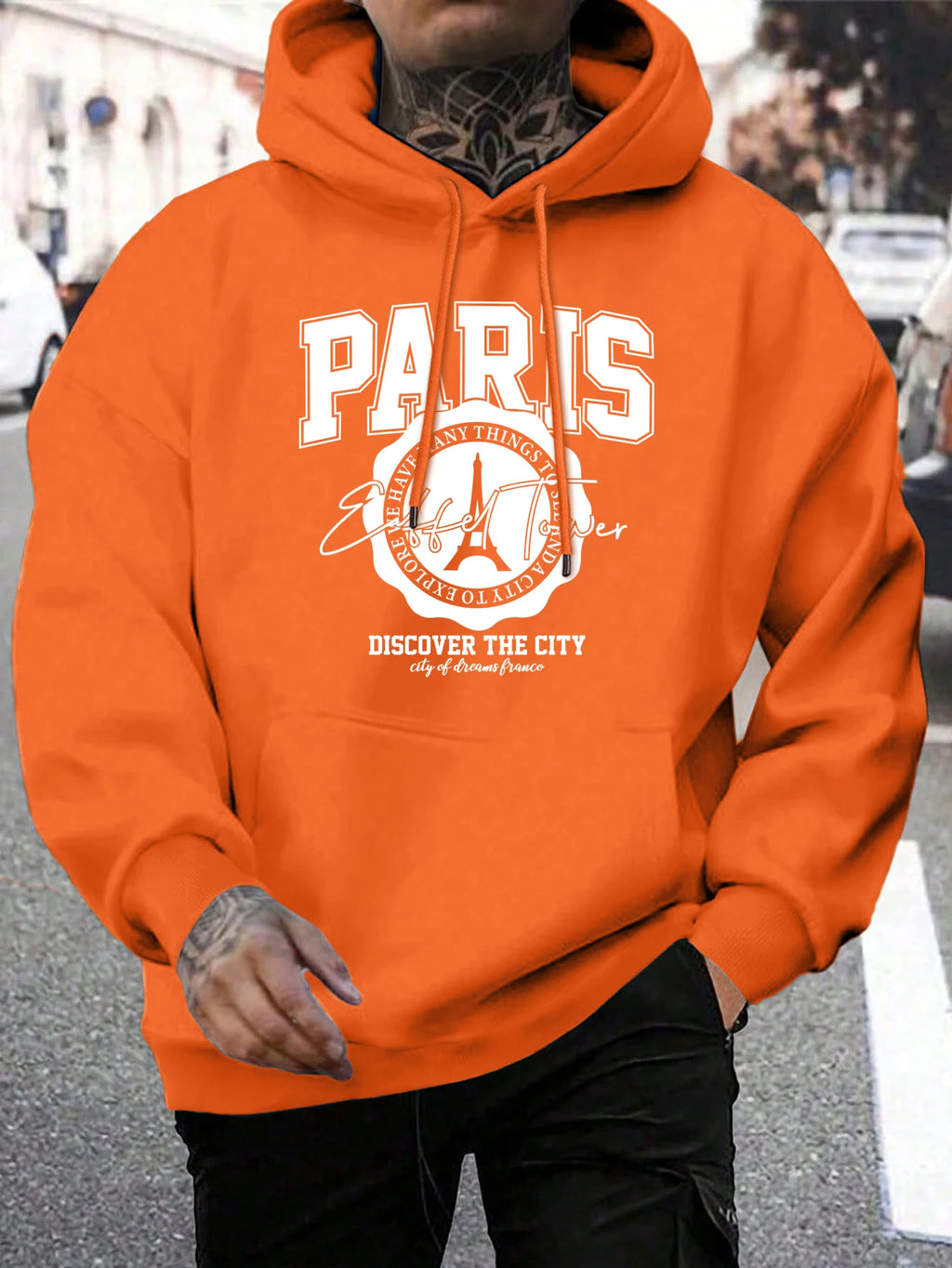 Whiskey Castle Print Herren Hoodies Mode Pelz-Liner Hoodie Warme Fleece S-Xxl Hoody Mann Herbst Hohe Qualität kleidung