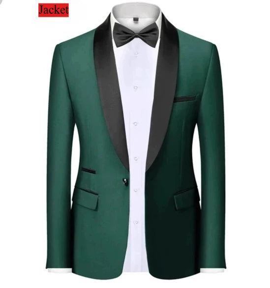 Männer Formale Slim Fit Smoking Prom Anzug Männlichen Bräutigam Hochzeit Blazer Hohe Qualität Trauzeuge Luxus Kleid Business Bankett Party Anzug