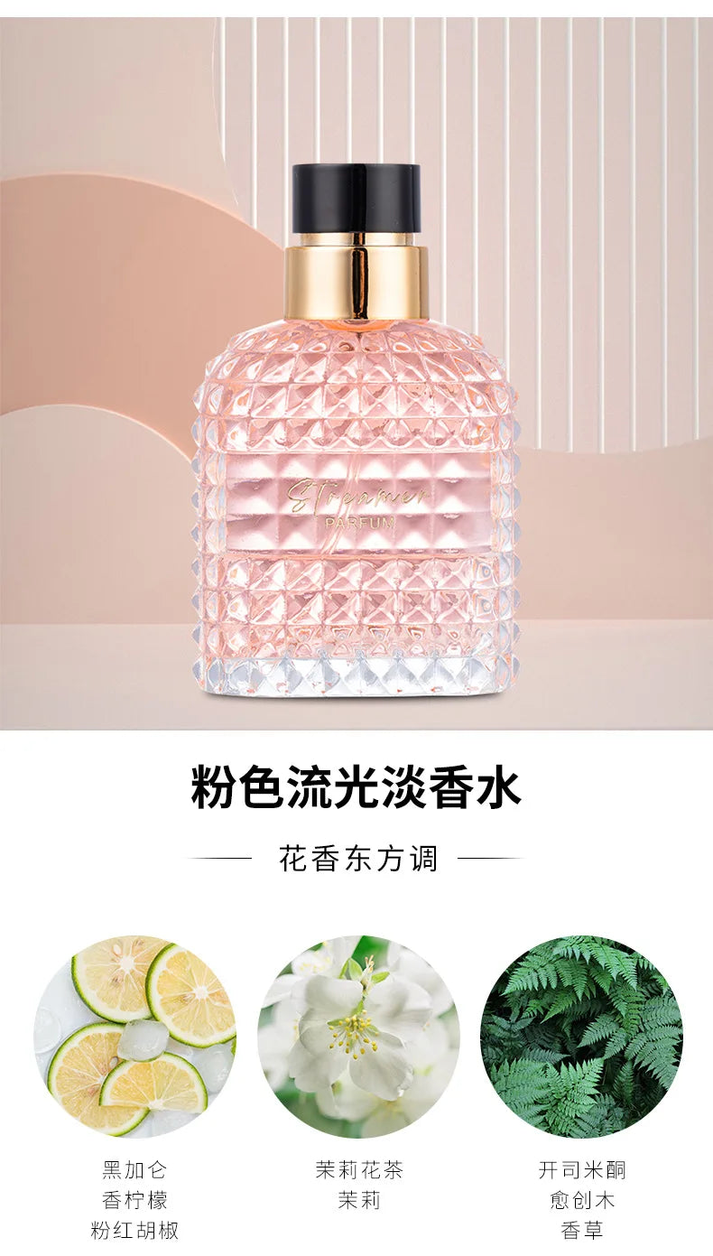 Damen-Parfüm-Geschenkset, frischer, eleganter und anhaltender Duft, Eau de Toilette, florales Luxus-Dating-Geschenk, lockt Aufmerksamkeit an