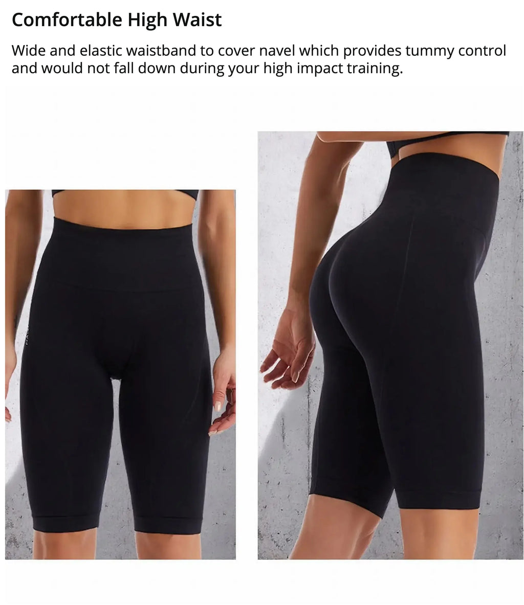 Frauen Naked Feeling Workout Push-Up-Leggings Bauchkontrolle Yoga Laufen Fitness Gym Slim Hosen Hohe Taille Sport Biker Shorts