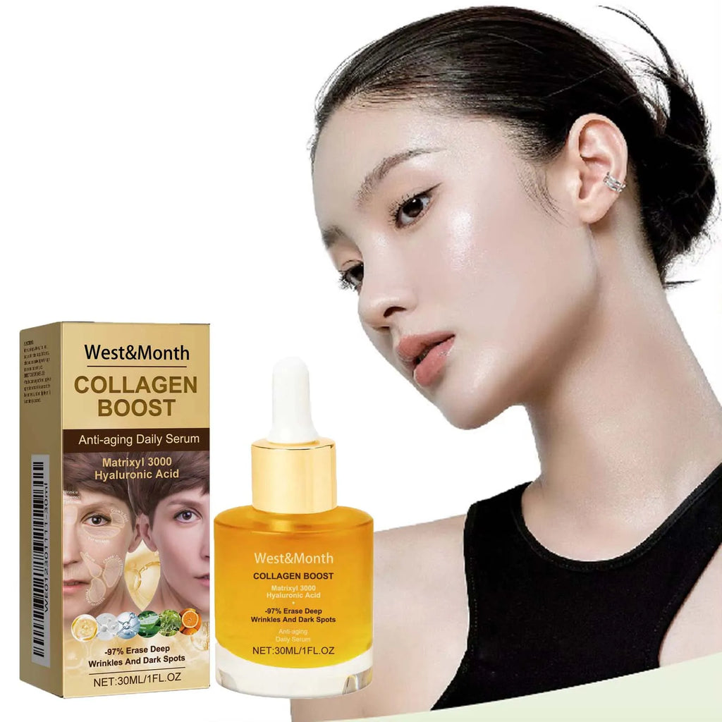 Kollagen-Gesichtsserum, feuchtigkeitsspendend, straffend, glättend, nährend, aufhellend, Gesichtshaut, verblasst feine Linien, Anti-Aging-Gesichtsessenz